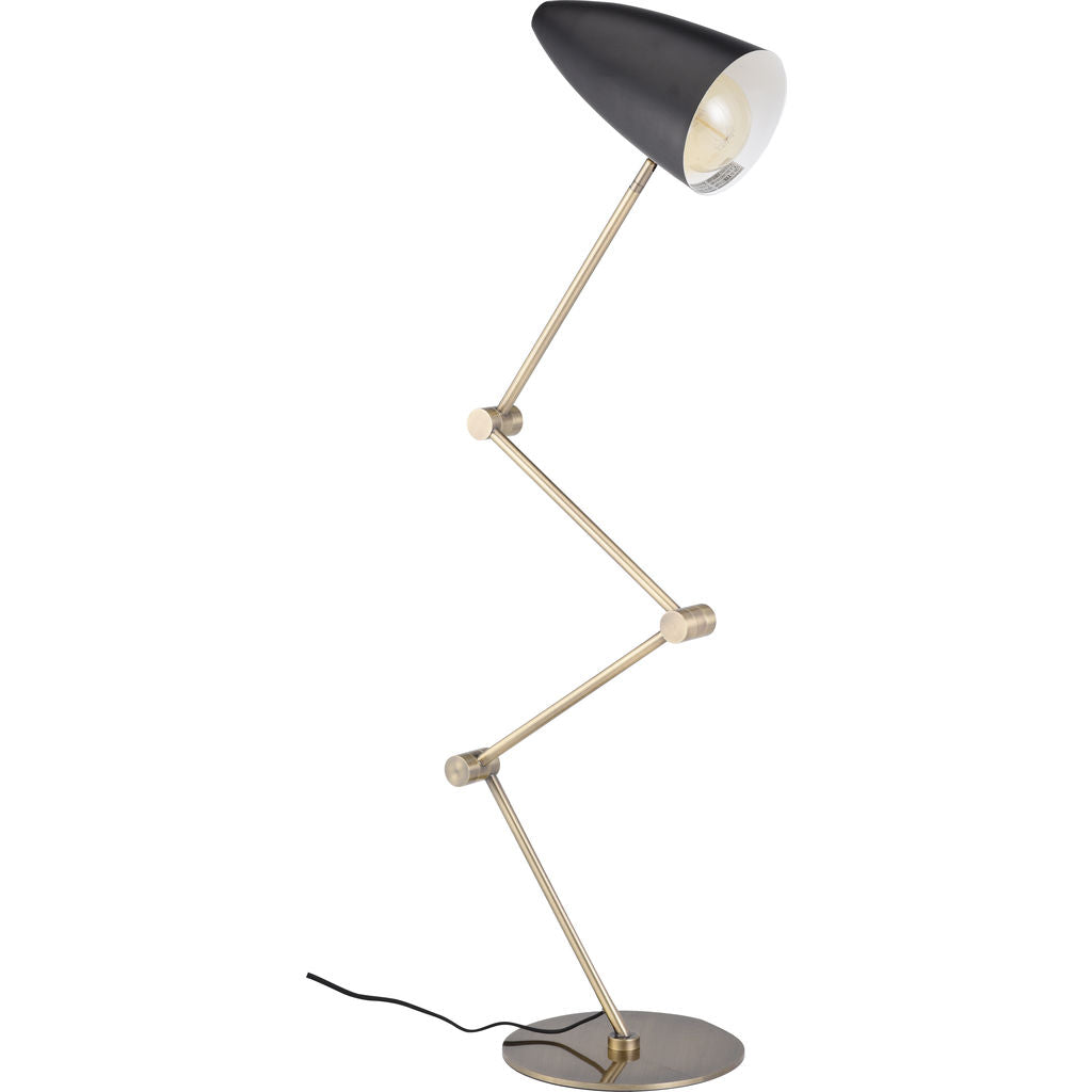 Nuevo Living Phillipe Lighting Floor Lamp Black Steel Metal HGSK171 ...
