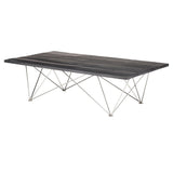 Nuevo Zola Coffee Table | Ebonized Oak / Stainless Steel HGSR462
