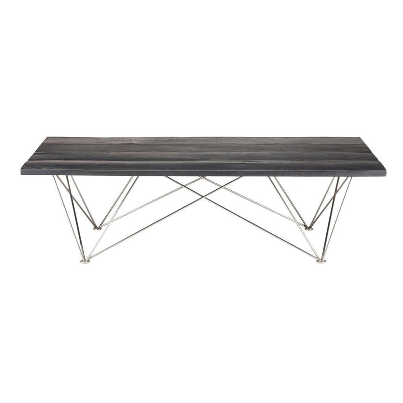 Nuevo Zola Coffee Table | Ebonized Oak / Stainless Steel HGSR462