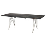 Nuevo Zola Dining Table | Ebonized Oak / Stainless Steel HGSR465