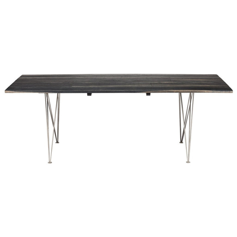 Nuevo Zola Dining Table | Ebonized Oak / Stainless Steel HGSR465