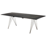 Nuevo Zola Dining Table | Ebonized Oak / Stainless Steel HGSR465