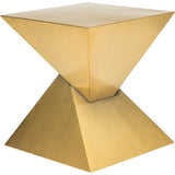 Nuevo Giza Steel Side Table | Gold