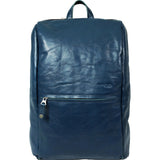 Harvest Label Leather Avenue Backpack | Blue HHC-1526-BLU