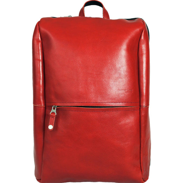 Harvest Label Leather Avenue Backpack | Red HHC-1526-RD