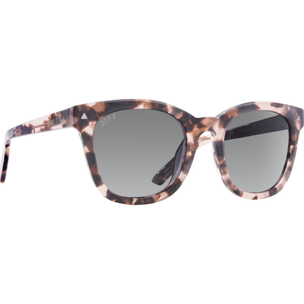 DIFF Eyewear Ryder Sunglasses | Himalayan Tortoise + Smoke Gradient + Polarized