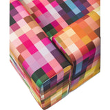 Zuzunaga 3 Seater Pixel Sofa | Fire