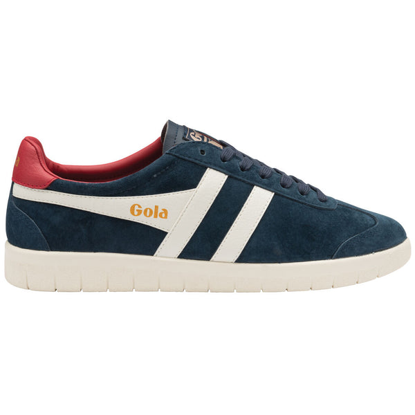Gola Men's Hurricane Suede Sneaker | Navy/Off White/Deep Red