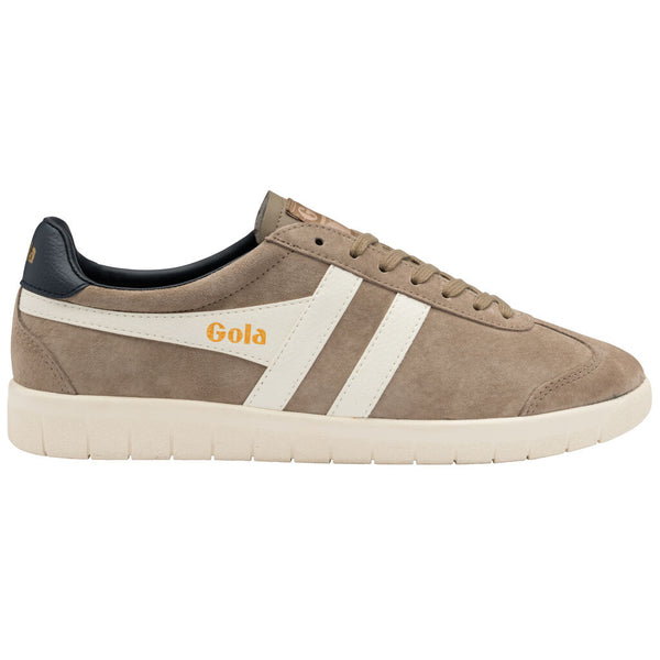 Gola Men's Hurricane Suede Sneaker | Rhino/Off White/Navy