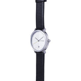 Hygge 2203 Silver Watch | Black Leather MSL2203C(BK)