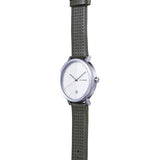 Hygge 2203 Silver Watch | Khaki Leather MSL2203C(KA)