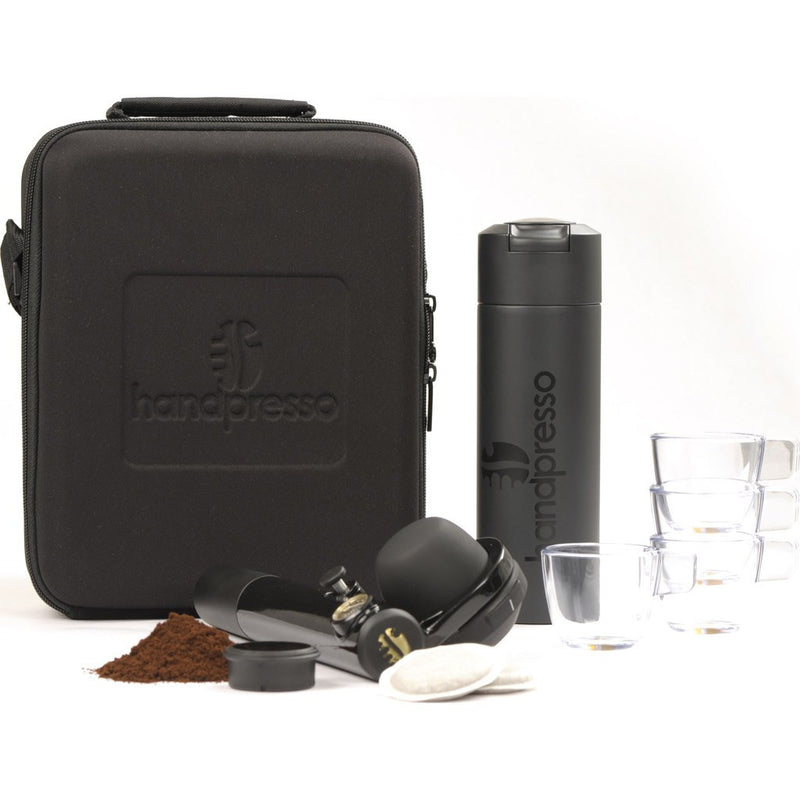Handpresso Wild Hybrid Manual Espresso Maker Set | Black/Brown HPOUTDOORCOMPLETE