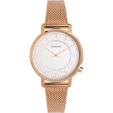 Komono Harlow Watch | Rose Gold Mesh KOM-W4110