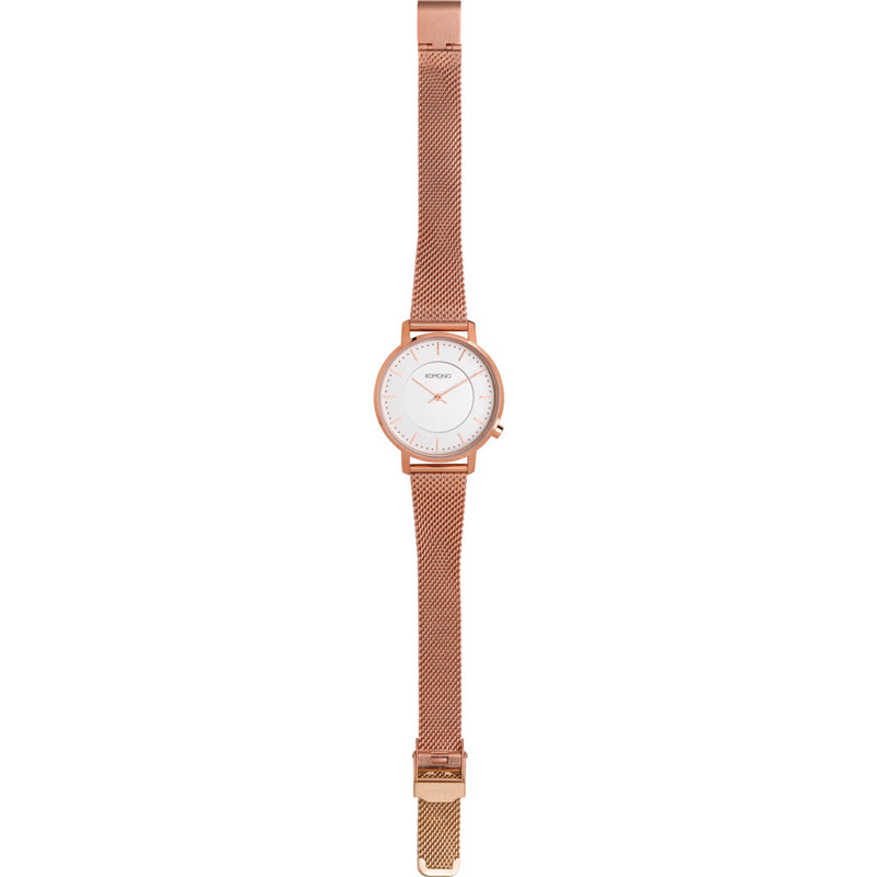 Komono Harlow Watch | Rose Gold Mesh