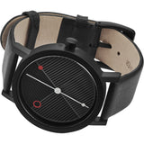 Projects Watches Hatch Steel Watch / Black/Leather-7701 B-BL