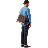 Tailfeather Hawk Owl Briefcase | Black/Tan CNV16005BT