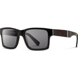 Shwood Haystack Acetate Sunglasses | Black & Ebony / Grey Polarized WAHBEBGP