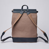 Sandqvist Hege Backpack - Earth Brown with Navy Leather SQA1227