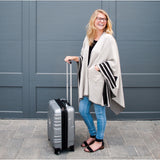 Zestt Henley Organic Cotton Travel Wrap | Champagne & Black