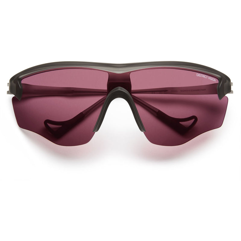 District Vision Junya Racer Gray Sunglasses | District Rose