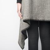 Faribault Women's Herringbone Wool Blanket Vest | Charcoal 14831 One Size