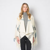 Faribault Huntley Wool Cape | Cream 14855 One Size