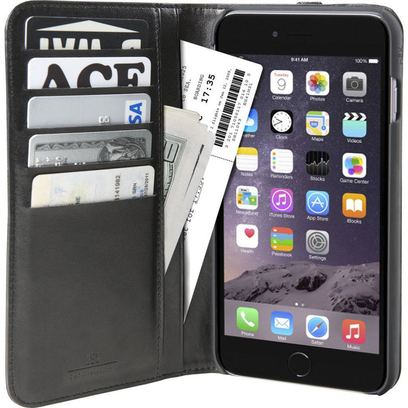 Hex Icon Wallet for iPhone 6/6s Plus | Black White Stingray BWSR HX1835