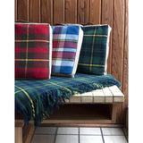 Faribault Pak-a-Robe Plaid Packable Wool Throw | Itasca Green 17276 50x60