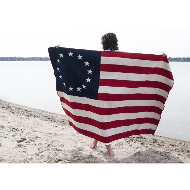 Faribault American Heritage Flag Wool Throw | 1776 7017 50x72