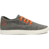 Baabuk Wool Sneaker | Light Grey/Orange 35