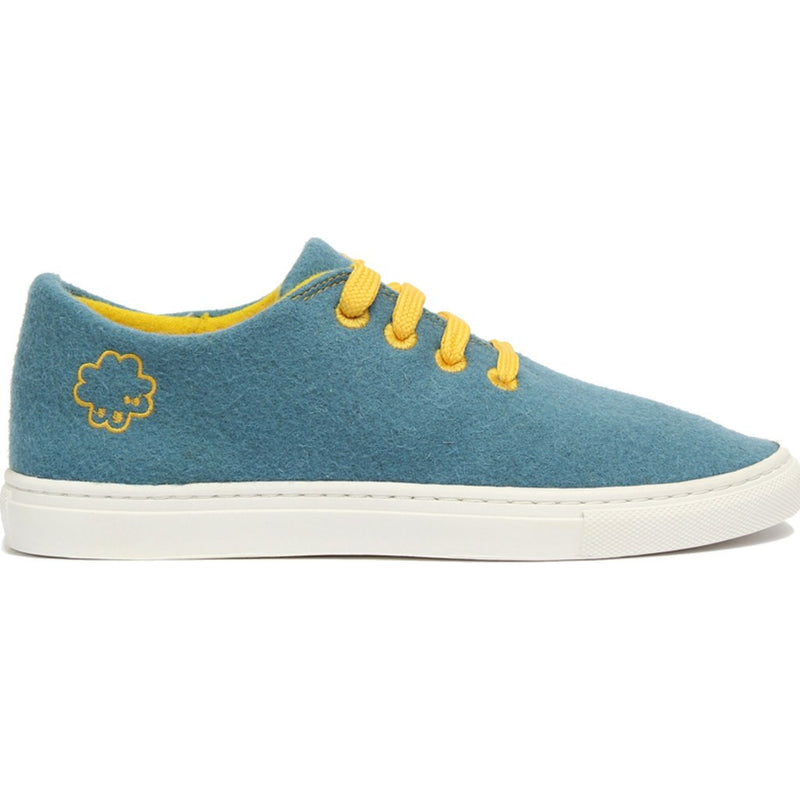 Baabuk Wool Sneaker | Light Blue/Yellow 35