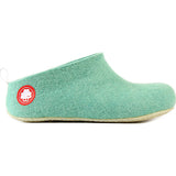 Baabuk Gus Wool Slippers | Green 35 GUS02-GN5-R-35