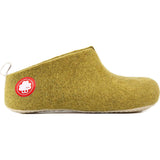 Baabuk Gus Wool Slippers | Khaki Green  35 GUS02-GN8-R-35