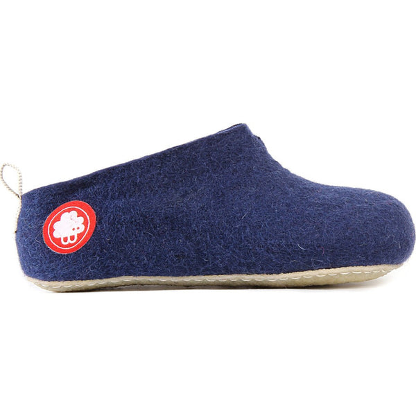 Baabuk Gus Kid's Wool Slippers | Navy Blue 24 GUS03-BL7-R-24