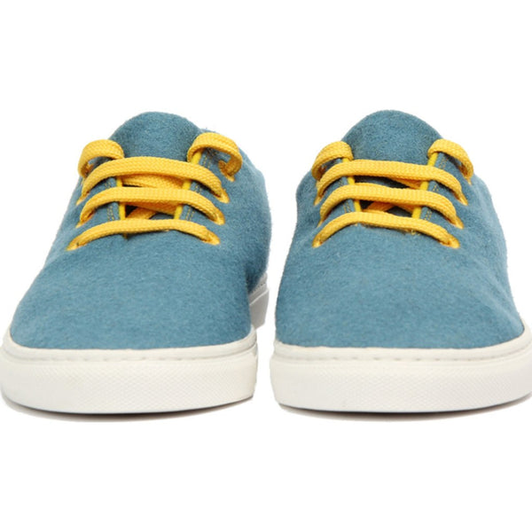 Baabuk Wool Sneaker | Light Blue/Yellow 37