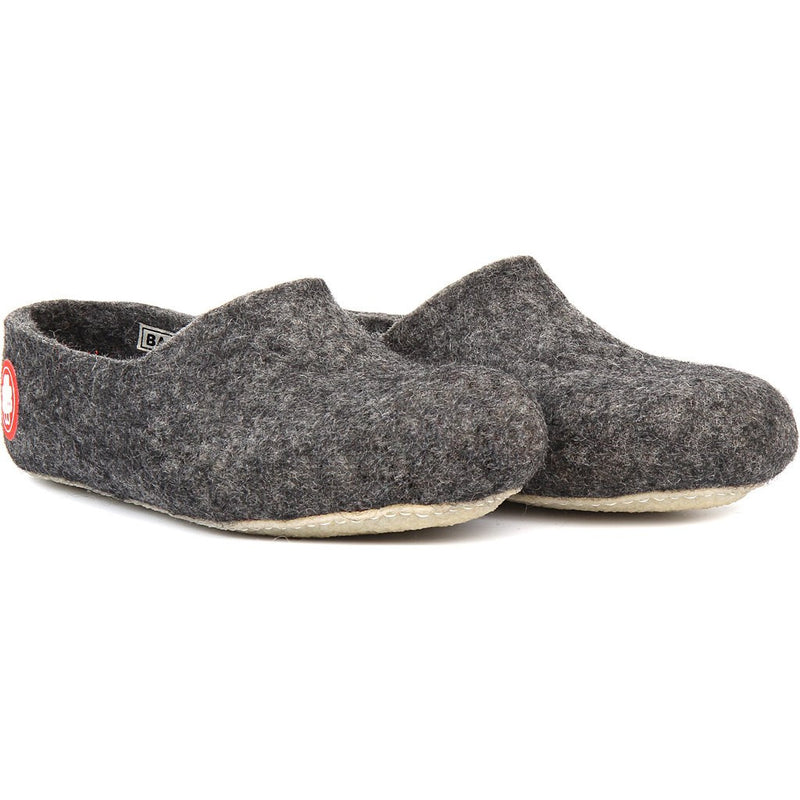 Baabuk Jeremy Wool Slippers | Dark Grey 36 JER02-DG-R-36