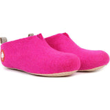 Baabuk Gus Kid's Wool Slippers | Dark Pink 25 GUS03-P2-R-25