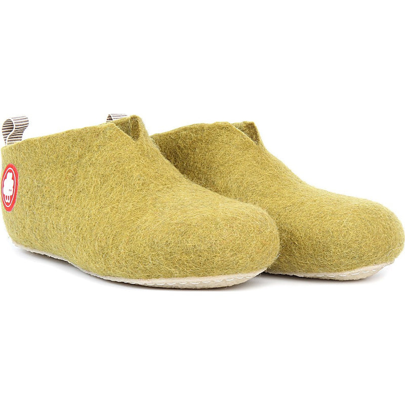 Baabuk Gus Wool Slippers | Khaki Green  36 GUS02-GN8-R-36