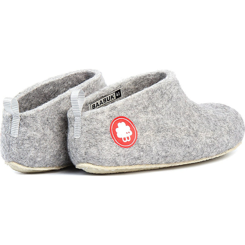 Baabuk Gus Wool Slippers | Light Grey 37 GUS02-LG-R-37