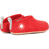 Baabuk Gus Wool Slippers | Red 36 GUS02-R1-R-36