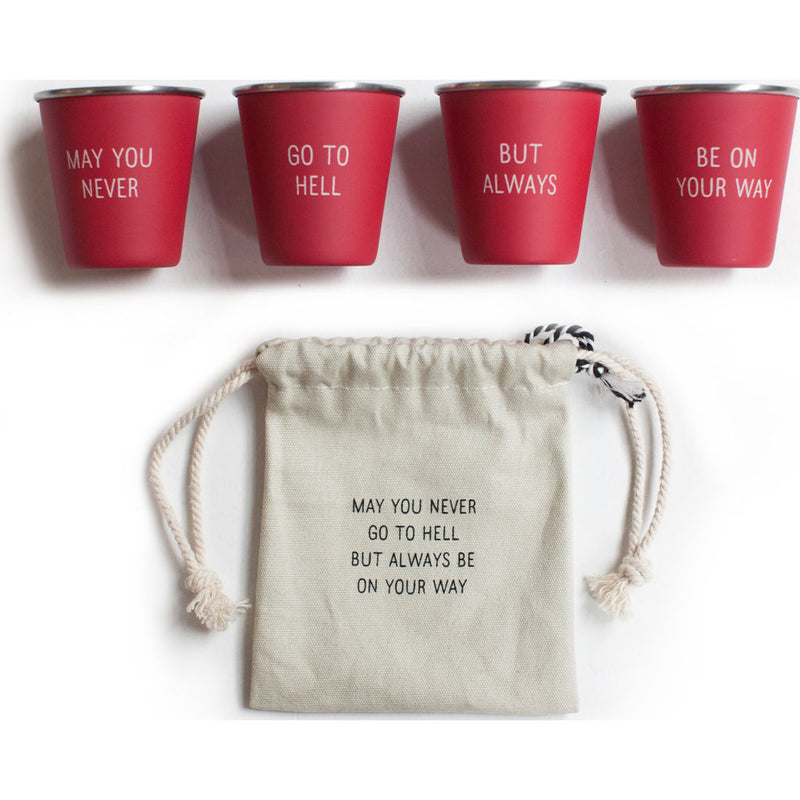 Izola May You NeverÉ Shot Glass Set | Red 4003