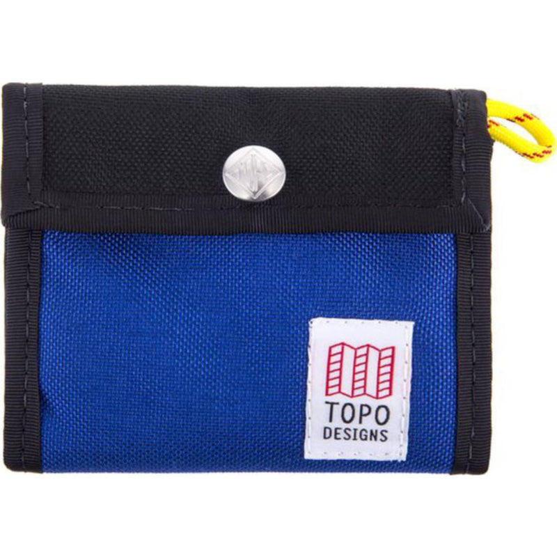 Topo Designs Tri-Fold Snap Wallet | Black/Royal TDSWF17BK/RL