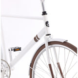 Sole Bicycles Ayu City City Cruiser Bike | Gloss White/Brown Accents CTB 003-54