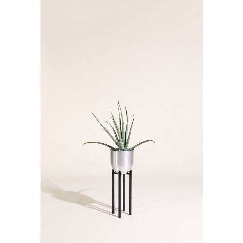 Yield Design Silver Spun Planter