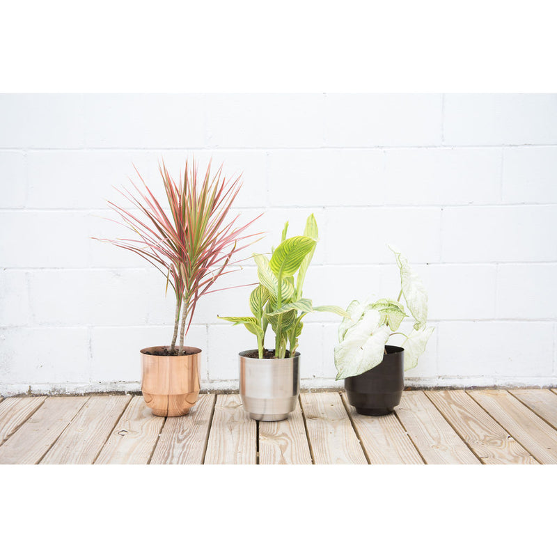 copper indoor plant pots Yield Design Copper Spun Planter – Sportique