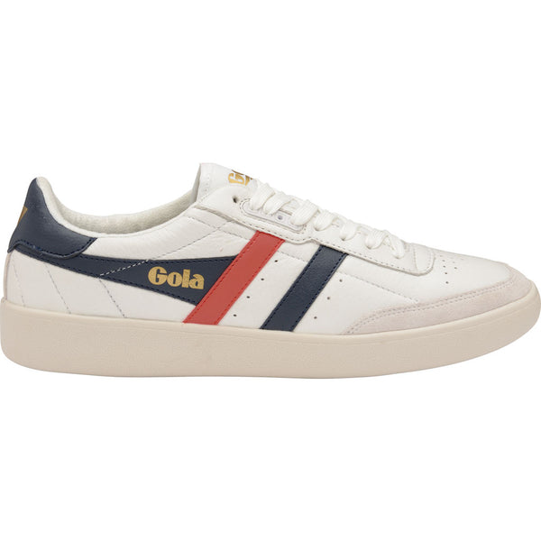 Gola Mens Inca Leather Sneakers | White/Navy/Red- CMA686-Size 13