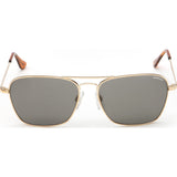 Randolph Engineering Intruder 23K Gold Plated Sunglasses | Gray Glass Skull 58MM IR81411