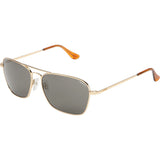 Randolph Engineering Intruder 23K Gold Plated Sunglasses | Gray Glass Skull 58MM IR81411