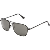 Randolph Engineering Intruder Matte Black Sunglasses | Gray Glass Skull 58MM IR82411