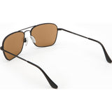 Randolph Engineering Intruder Matte Black Sunglasses | Tan Polarized PC Skull 58MM IR82432-PC